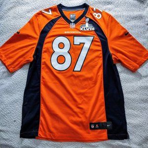 NIKE Broncos On Field Jersey #87 Decker